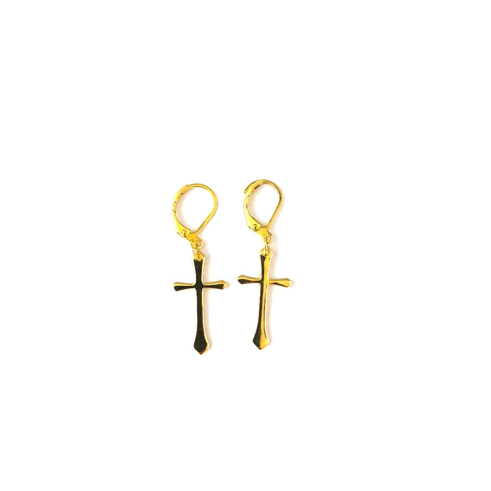 Cross Earrings - Picture 3 of 3